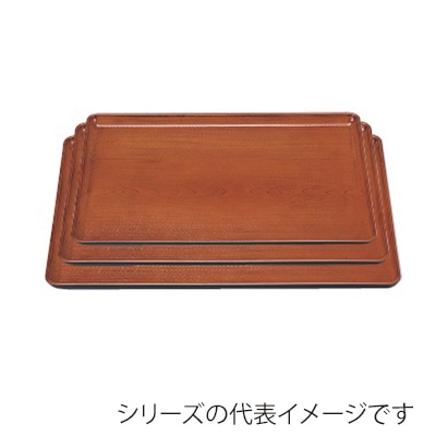 若泉漆器 一休木目盆　栃　尺4寸  1-58-40 1個（ご注文単位1個）【直送品】