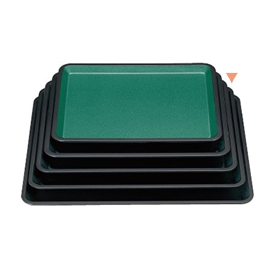 若泉漆器 赤坂盆　グリーンパール　尺5寸キング塗  1-67-26 1個（ご注文単位1個）【直送品】