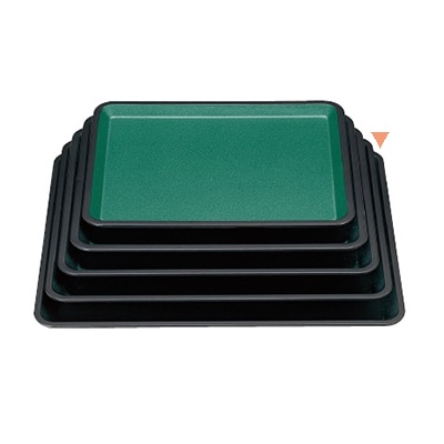 若泉漆器 赤坂盆　グリーンパール　尺6寸キング塗  1-67-27 1個（ご注文単位1個）【直送品】