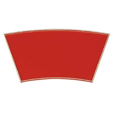 若泉漆器 扇面盆　朱天金  1-84-11 1個（ご注文単位1個）【直送品】