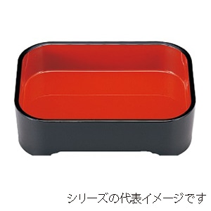 若泉漆器 尺1寸象足番重 黒内朱 1-120-2 1個(ご注文単位1個)【直送品】