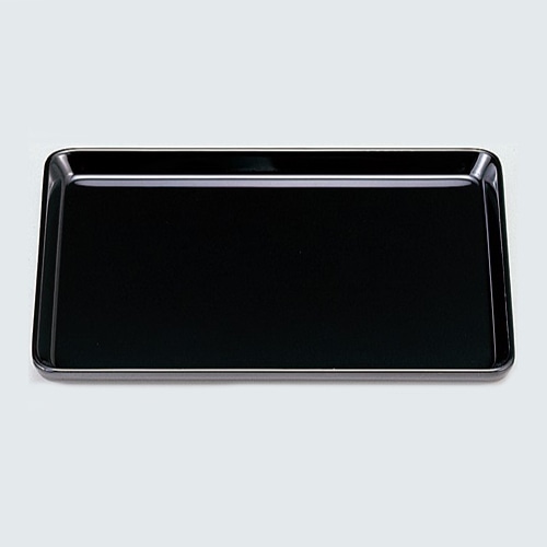 若泉漆器 名刺盆　黒　本漆塗　8寸  1-128-25 1個（ご注文単位1個）【直送品】