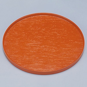 若泉漆器 9寸丸盆　朱  1-130-21 1個（ご注文単位1個）【直送品】