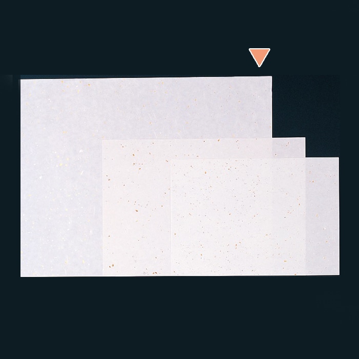 若泉漆器 和紙マット 金銀大礼紙 白 大 1-139-3 100枚/束（ご注文単位1束）【直送品】