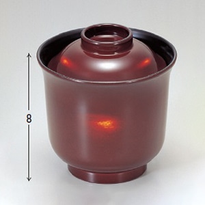 若泉漆器 高羽反椀　溜別甲  1-154-5 1個（ご注文単位1個）【直送品】