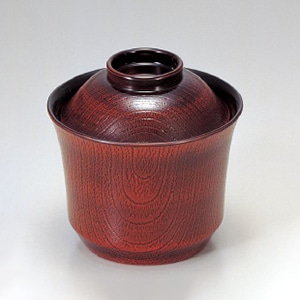 若泉漆器 3寸富士小吸椀　栃  1-154-8 1個（ご注文単位1個）【直送品】