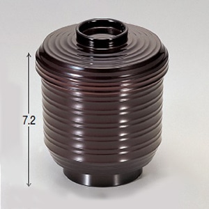 若泉漆器 ロクロ小吸椀　溜  1-155-1 1個（ご注文単位1個）【直送品】