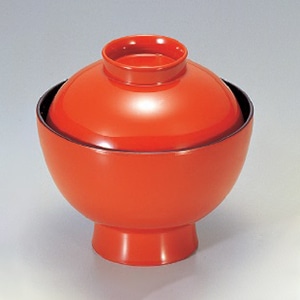 若泉漆器 小丸椀　朱  1-156-2 1個（ご注文単位1個）【直送品】