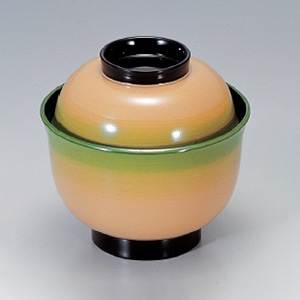 若泉漆器 3.3寸美里吸椀　クリームかすみS・H塗  1-159-10 1個（ご注文単位1個）【直送品】