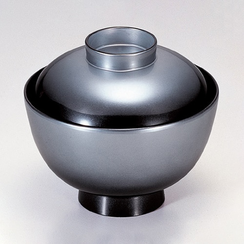 若泉漆器 越前椀　黒かすみ  1-166-2 1個（ご注文単位1個）【直送品】