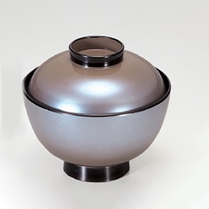 若泉漆器 越前椀　ベージュかすみ  1-166-3 1個（ご注文単位1個）【直送品】