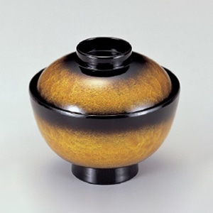 若泉漆器 越前椀　アクアイエローエ-ス塗  1-167-3 1個（ご注文単位1個）【直送品】