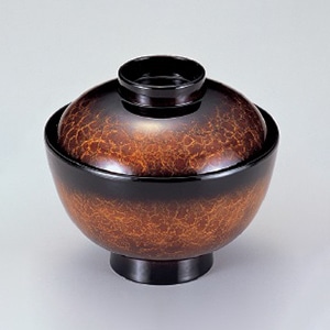 若泉漆器 越前椀　アクアブラウンエ-ス塗  1-167-4 1個（ご注文単位1個）【直送品】