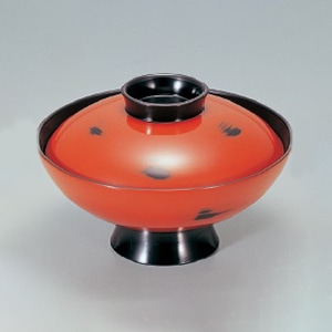 若泉漆器 4.5寸小槌吸椀　根来  1-185-3 1個（ご注文単位1個）【直送品】