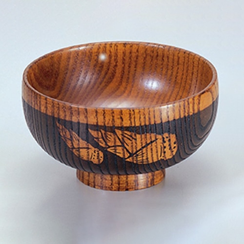 若泉漆器 汁椀　ケヤキ竹の子  1-189-15 1個（ご注文単位1個）【直送品】