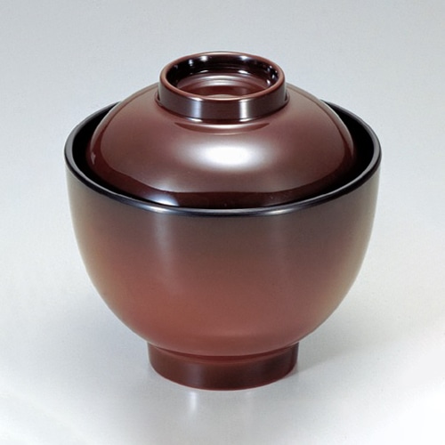 若泉漆器 小吸椀　溜　蓋 ST-4-3 1-191-1 1個（ご注文単位1個）【直送品】