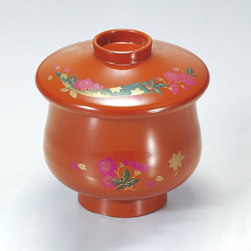 若泉漆器 ひさご吸椀　朱にのし　本漆塗　蒔絵  1-194-7 1個（ご注文単位1個）【直送品】