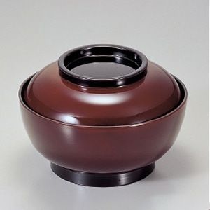 若泉漆器 菓子椀　溜つば黒4寸  1-205-1 1個（ご注文単位1個）【直送品】