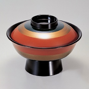 若泉漆器 7寸大名型丼椀　歌舞伎  1-211-7 1個（ご注文単位1個）【直送品】