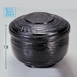 若泉漆器 宝飯器　黒内朱  1-222-4 1個（ご注文単位1個）【直送品】