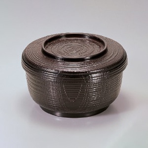 若泉漆器 割子飯器　溜内朱塗 小 1-224-3 1個（ご注文単位1個）【直送品】