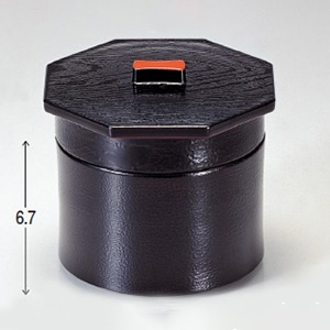 若泉漆器 2段3寸武蔵野椀　黒刷毛目内朱  1-229-2 1個（ご注文単位1個）【直送品】