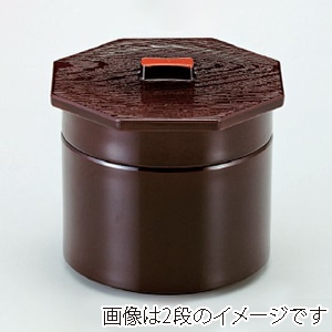 若泉漆器 3寸武蔵野椀　溜内朱　1段  1-229-3 1個（ご注文単位1個）【直送品】