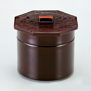 若泉漆器 3寸武蔵野椀　溜内朱　2段  1-229-4 1個（ご注文単位1個）【直送品】