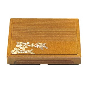 若泉漆器 尺0寸千筋箱膳 梨地萩 仕切付 1-348-5 1個(ご注文単位1個)【直送品】