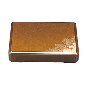 若泉漆器 尺2寸徳川箱膳 梨地二色菊 D.X仕切付 1-349-2 1個(ご注文単位1個)【直送品】