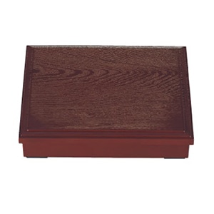 若泉漆器 尺1寸長手木目松花堂　溜 （仕切別売） 1-367-3 1個（ご注文単位1個）【直送品】