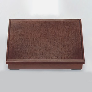 若泉漆器 尺1寸長手布目松花堂　溜 （仕切別売） 1-369-2 1個（ご注文単位1個）【直送品】