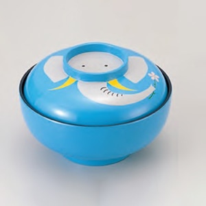 若泉漆器 お椀弁当　ぞうさん 朱仕切付 1-445-3 1個（ご注文単位1個）【直送品】