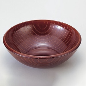 若泉漆器 サラダボール 溜 小 1-512-22 1個(ご注文単位1個)【直送品】