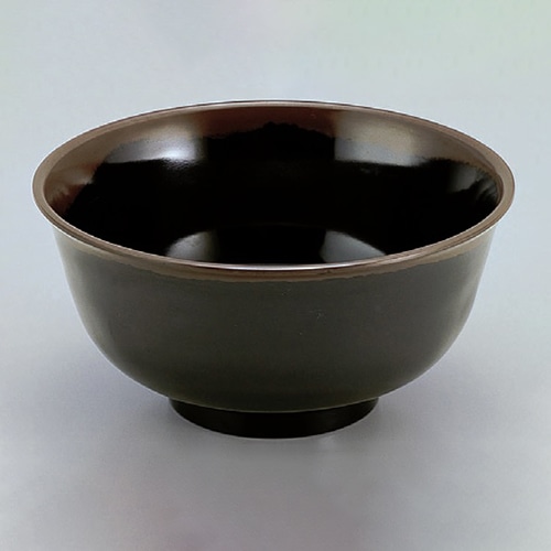 若泉漆器 そば丼　天目　W-82BL  1-547-4 1個（ご注文単位1個）【直送品】