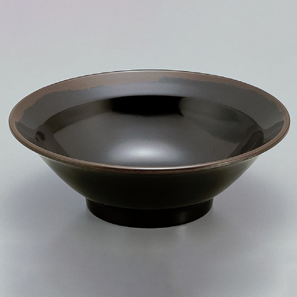 若泉漆器 8寸麺丼　天目　W-179BL  1-547-6 1個（ご注文単位1個）【直送品】