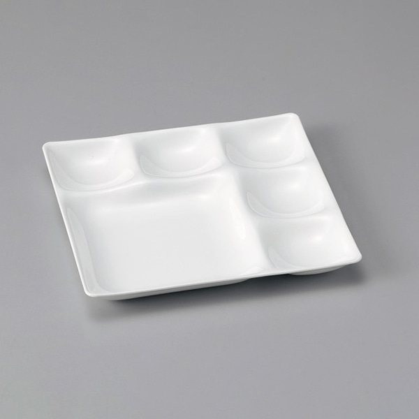 若泉漆器 ベガスプレート　陶磁器調白S・H塗  M-22-1 1個（ご注文単位1個）【直送品】