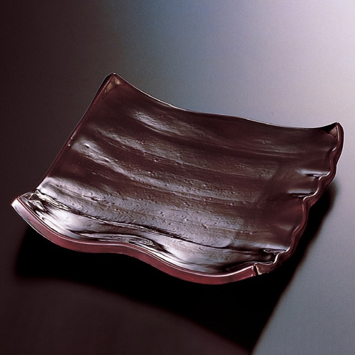 若泉漆器 肥前角盛皿　溜  1-601-3 1個（ご注文単位1個）【直送品】