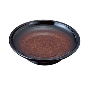 若泉漆器 7寸錦高台皿　アクアブラウン  1-602-7 1個（ご注文単位1個）【直送品】