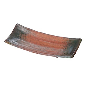 若泉漆器 羽反焼物皿　信楽塗  1-605-7 1個（ご注文単位1個）【直送品】