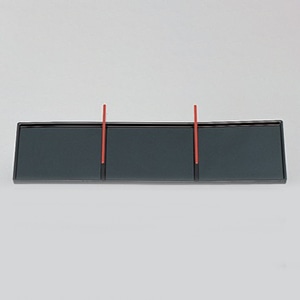 若泉漆器 9寸春日透かし松花堂用　3ツ仕切　黒天朱  1-670-3 1個（ご注文単位1個）【直送品】