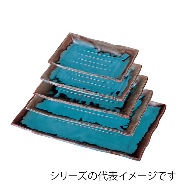 若泉漆器 越前長手盛皿　清流　尺5寸クリ-ン塗  1-681-10 1個（ご注文単位1個）【直送品】