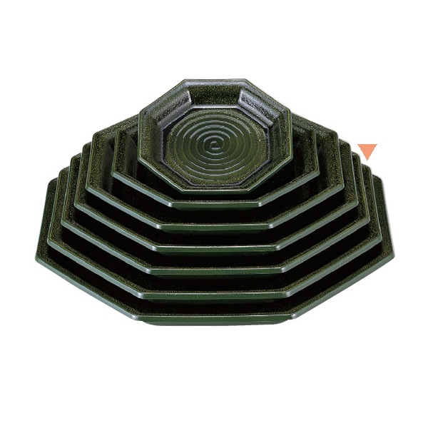 若泉漆器 八角盛皿　織部　尺3寸  1-682-20 1個（ご注文単位1個）【直送品】