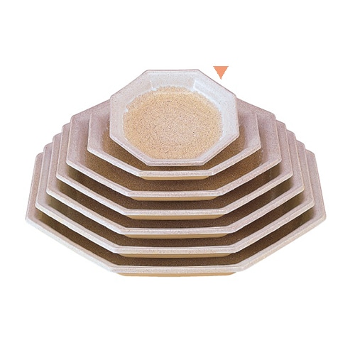 若泉漆器 八角盛皿　白唐津　6寸  1-683-1 1個（ご注文単位1個）【直送品】