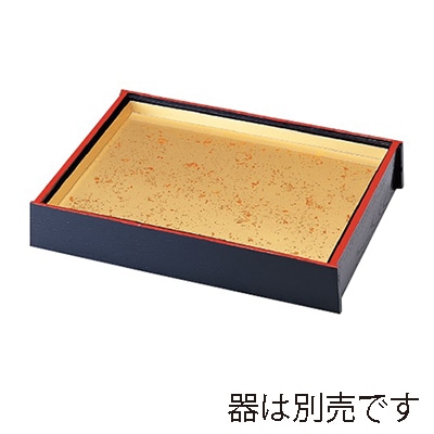 若泉漆器 尺7寸盛込プレート木製 黒天朱 枠のみ 1-695-5 1個(ご注文単位1個)【直送品】