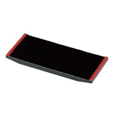 若泉漆器 9寸大名型盛込台 黒渕朱 1-696-2 1個(ご注文単位1個)【直送品】