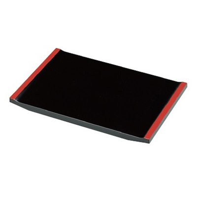 若泉漆器 尺5寸大名型盛込台 黒渕朱 1-696-5 1個(ご注文単位1個)【直送品】