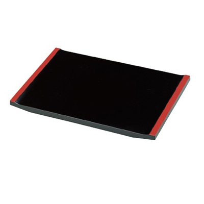 若泉漆器 尺7寸大名型盛込台 黒渕朱 1-696-6 1個(ご注文単位1個)【直送品】