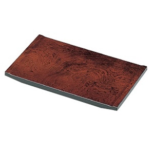 若泉漆器 尺0寸大名型盛込台 欅木目 1-697-3 1個(ご注文単位1個)【直送品】