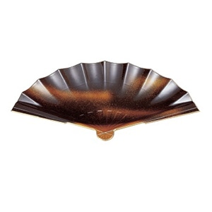 若泉漆器 扇面盛込器　三本雲 中 1-700-3 1個（ご注文単位1個）【直送品】